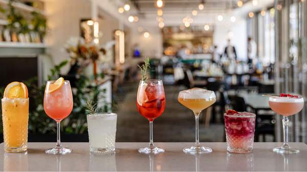 A selection of cocktails at Six Acres in Brisbane.