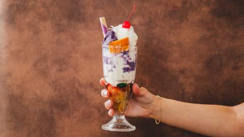 Photo of a colourful dessert at Smoky Cravings restaurant in Parramatta.