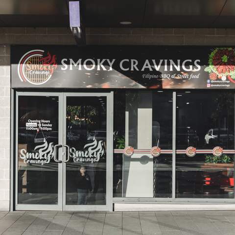 Exterior photo of Smoky Cravings restaurant in Parramatta.