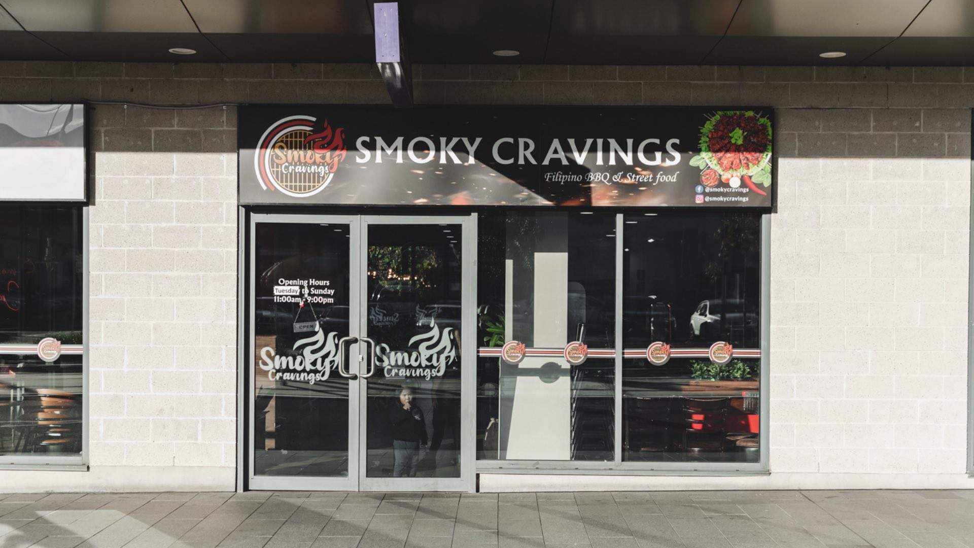 Exterior photo of Smoky Cravings restaurant in Parramatta.