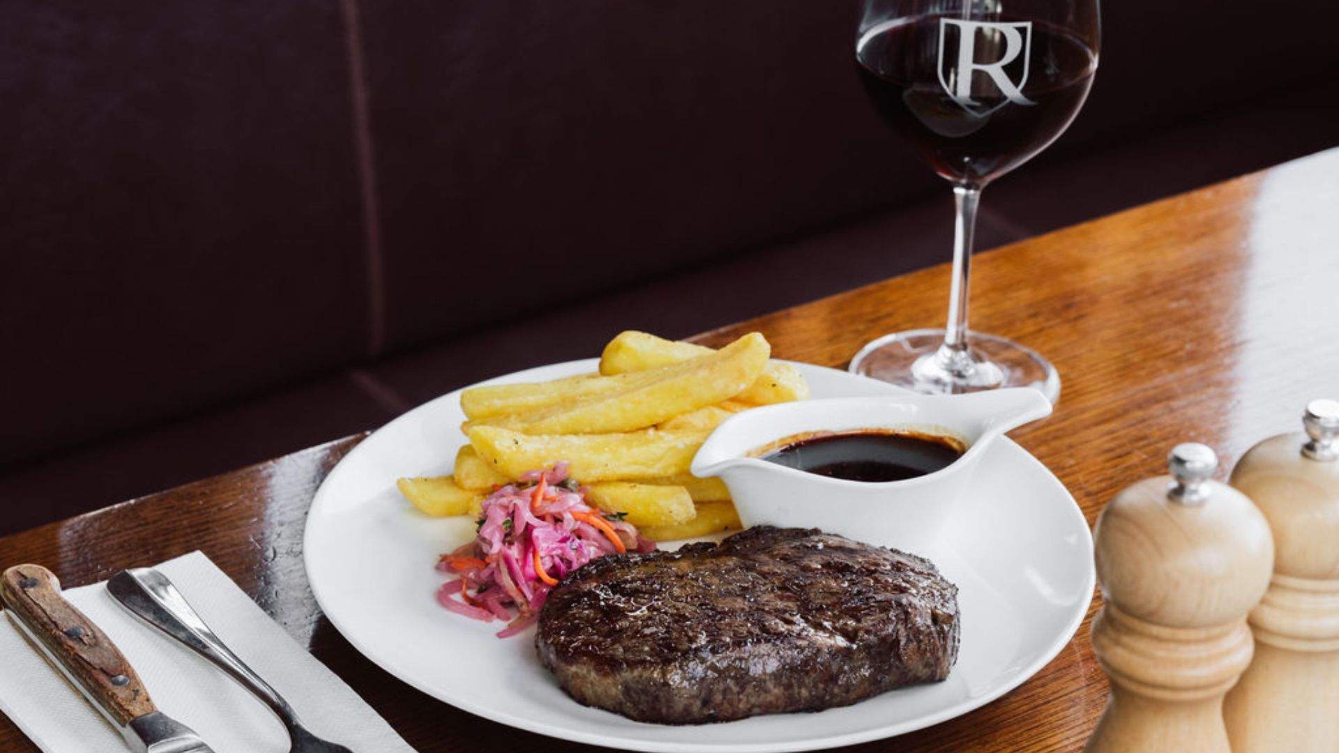 steak at The Boatshed - Regatta Hotel