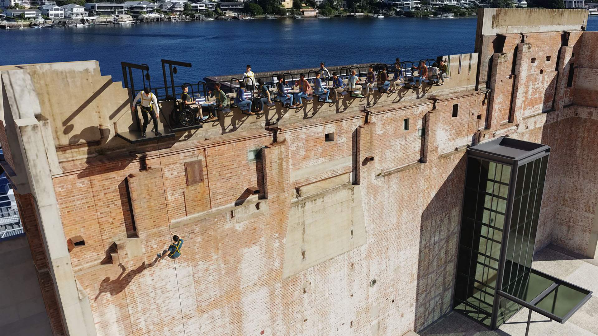 New Australian-First Vertical Dining Experience Vertigo Will Get You Eating While Hanging Off Brisbane Powerhouse