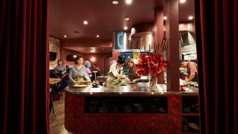 the open-kitchen at Viand - one of the best Thai restaurants in Sydney