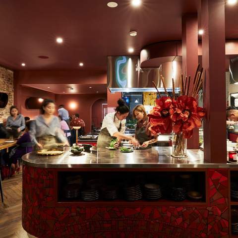 the open-kitchen at Viand - one of the best Thai restaurants in Sydney