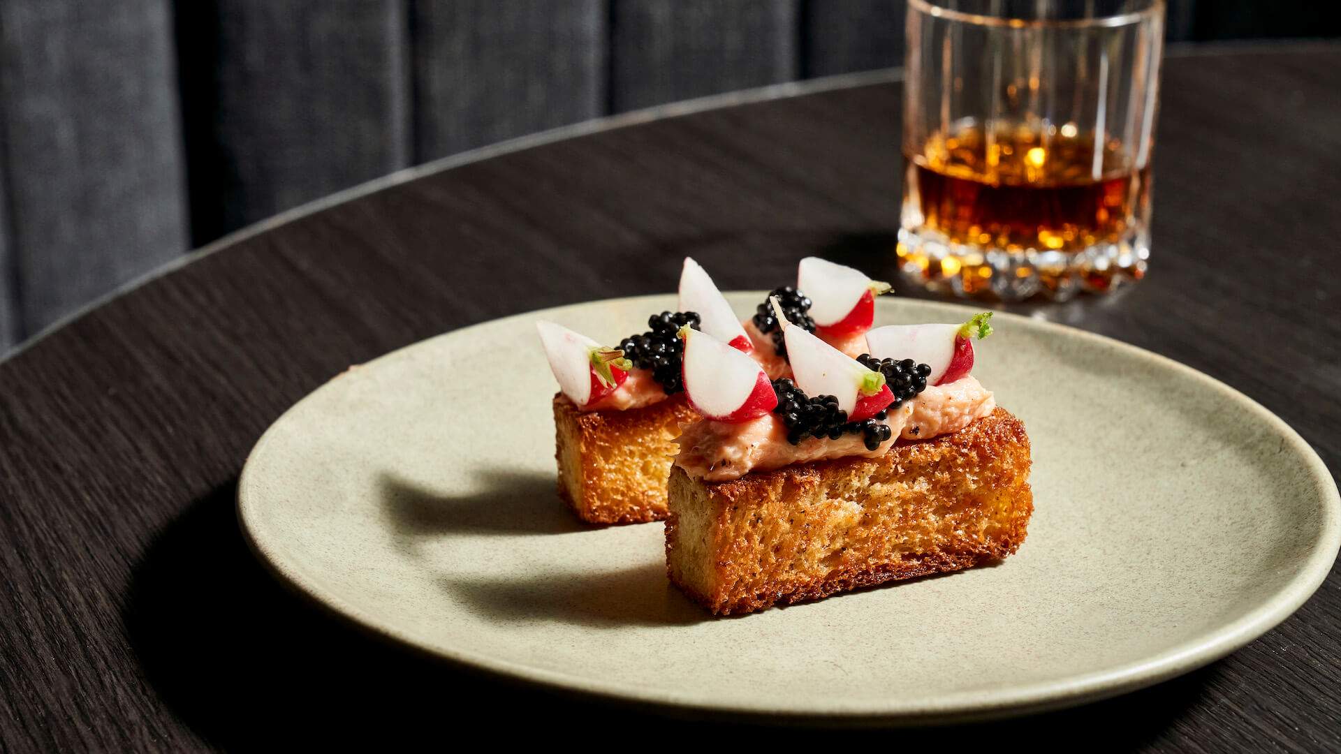 Whisky and paired dishes at Archer's at Marriott Docklands for the Whisky dinner series