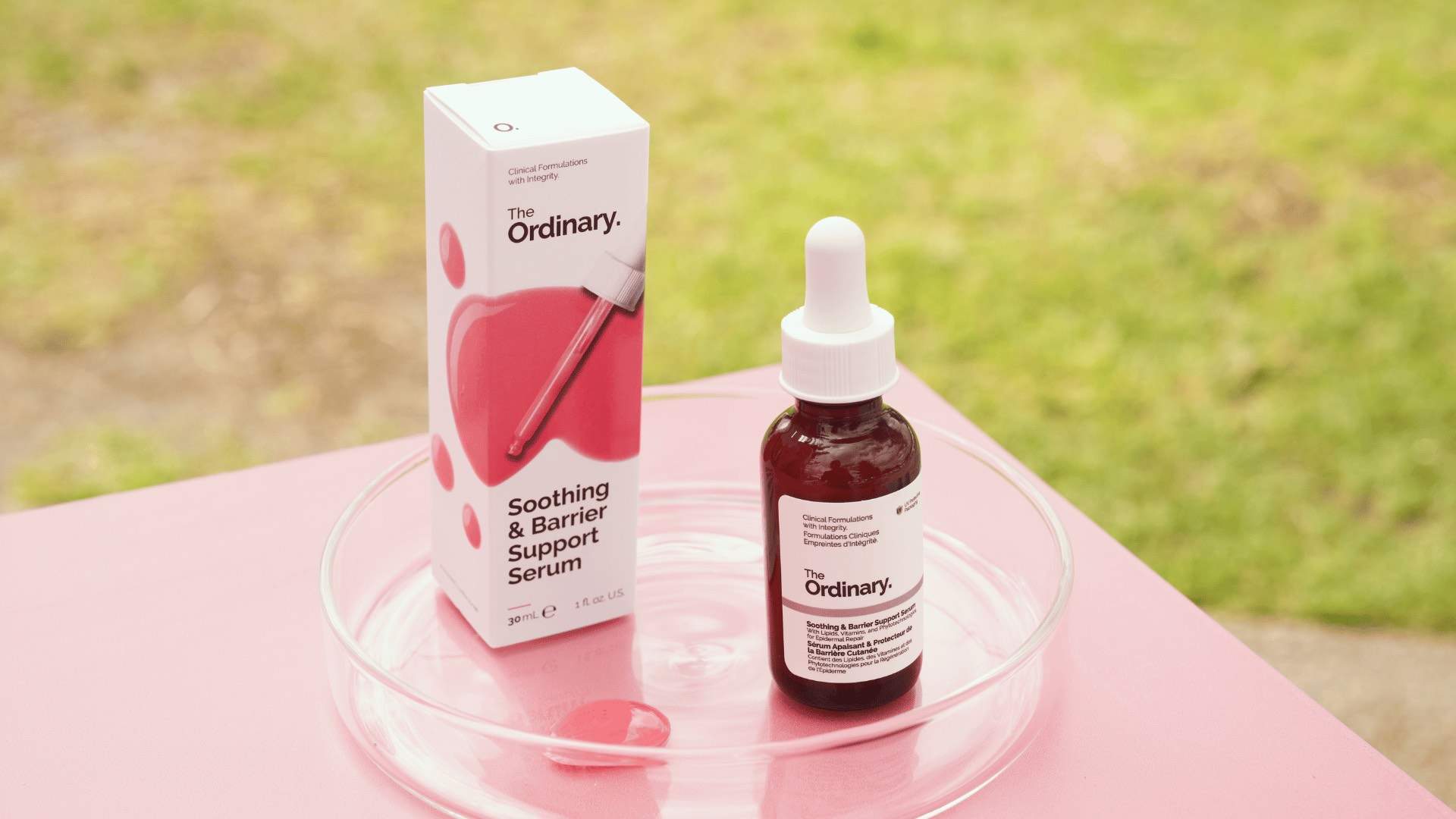 The Ordinary's new pink serum at The Ordinary's pop-up in Bondi.