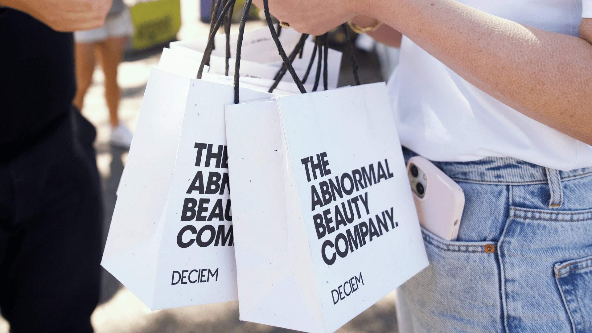 The Ordinary shopping bags.