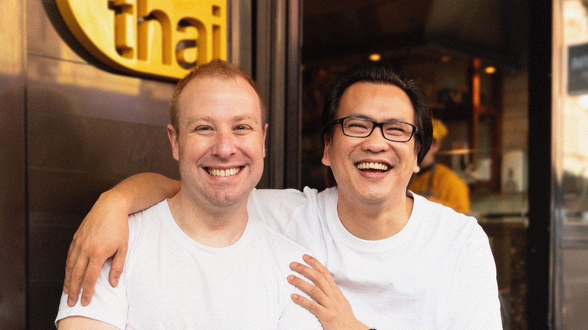 Pat Laoyont (Owner of Chat Thai) & Eddie Stewart (Co-Owner of Tokyo Lamington) pictured.