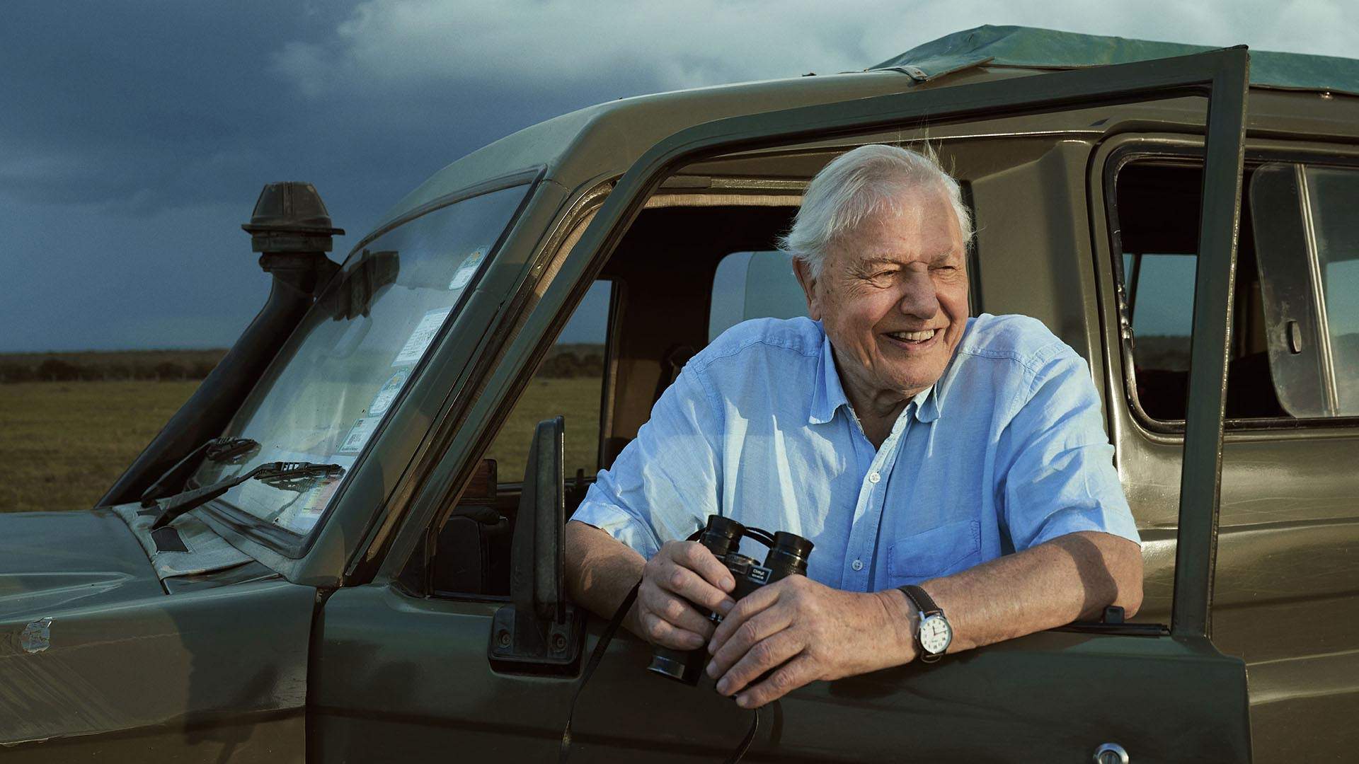 Sir David Attenborough filming 'Seven Worlds, One Planet'