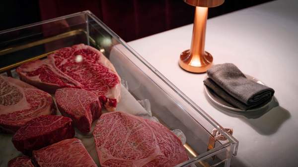 Selection of wagyu steaks at Steer Dining Room - Steak melbourne