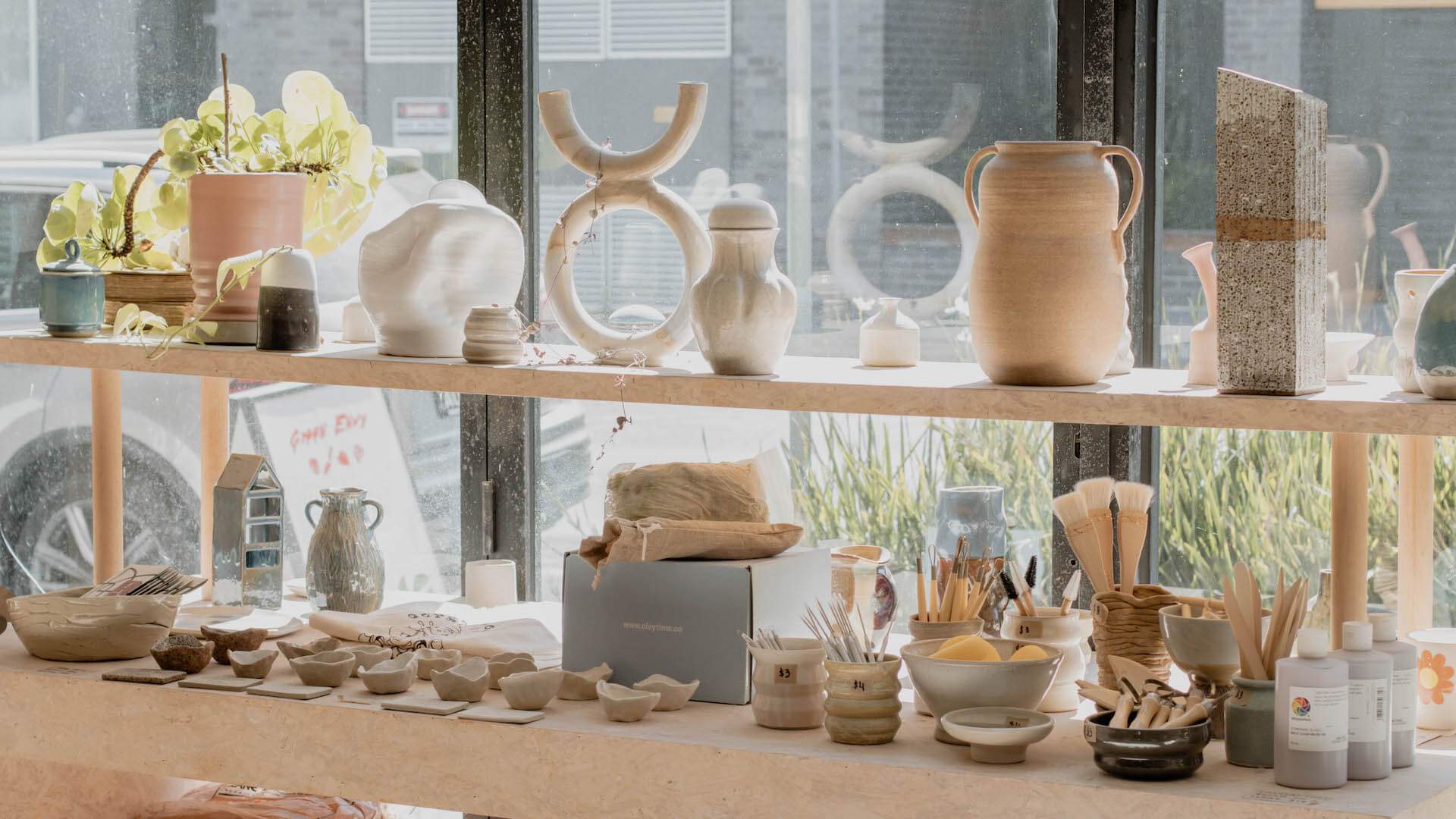 Pottery at Ceramiques studio