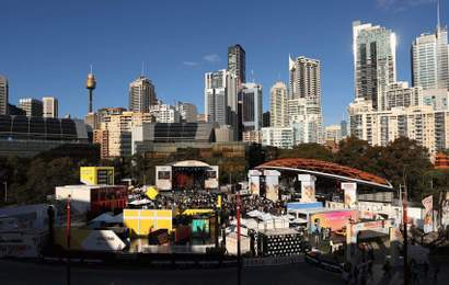 Background image for SXSW Sydney's Festival Hub Is Returning to Tumbalong Park for 2024 with 60-Plus Hours of Free Entertainment