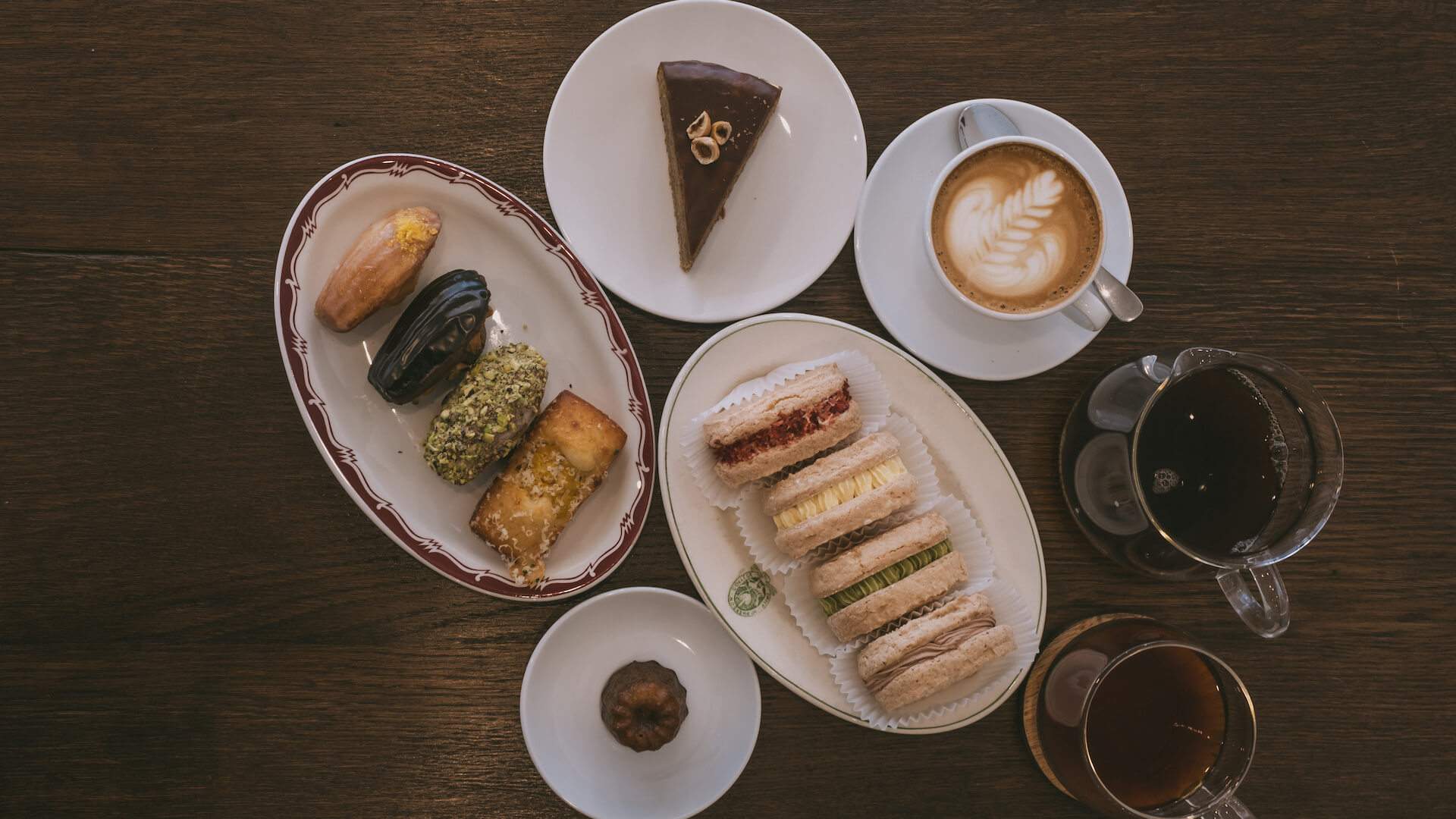 Cakes and coffee at The Flour - cafe in West Melbourne