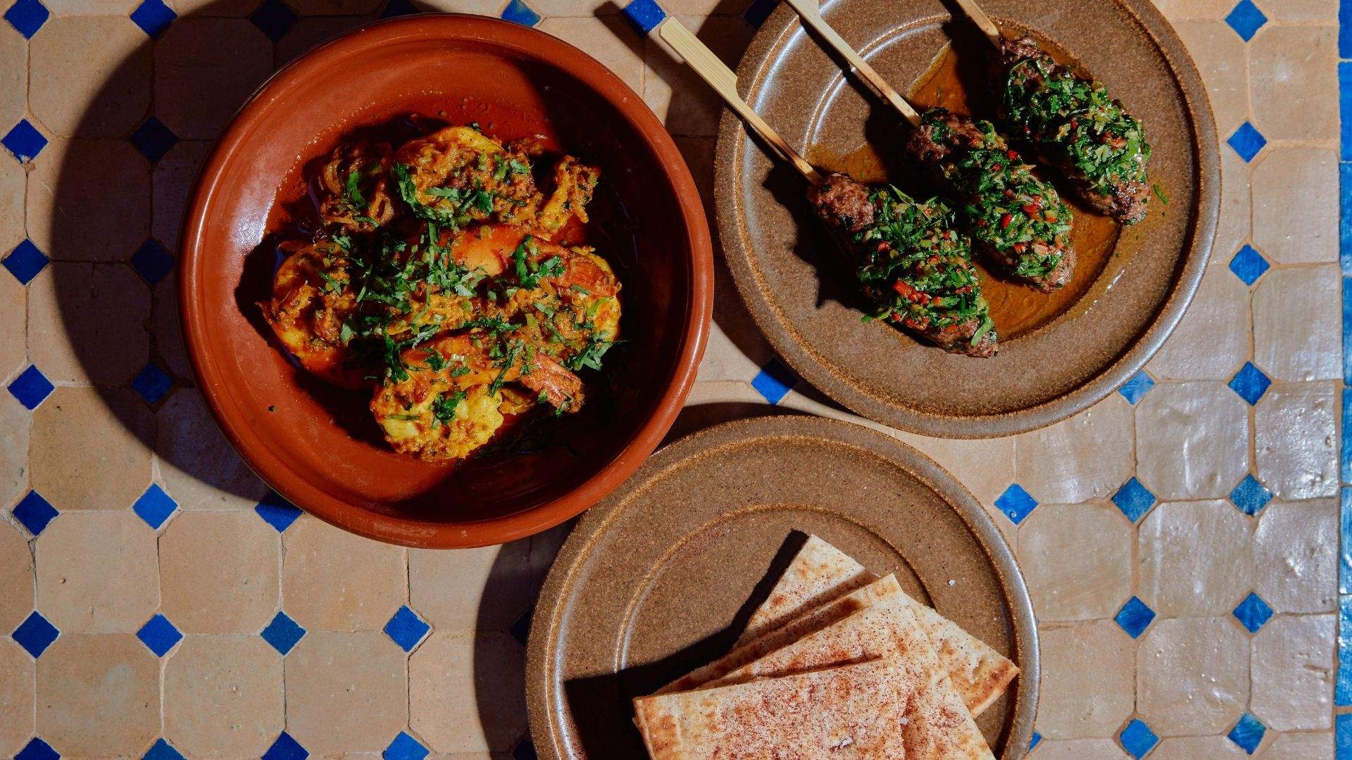 Bites from The Strand Hotel's French-Morrocon fusion cuisine at its revamped rooftop bar, Kasbah.