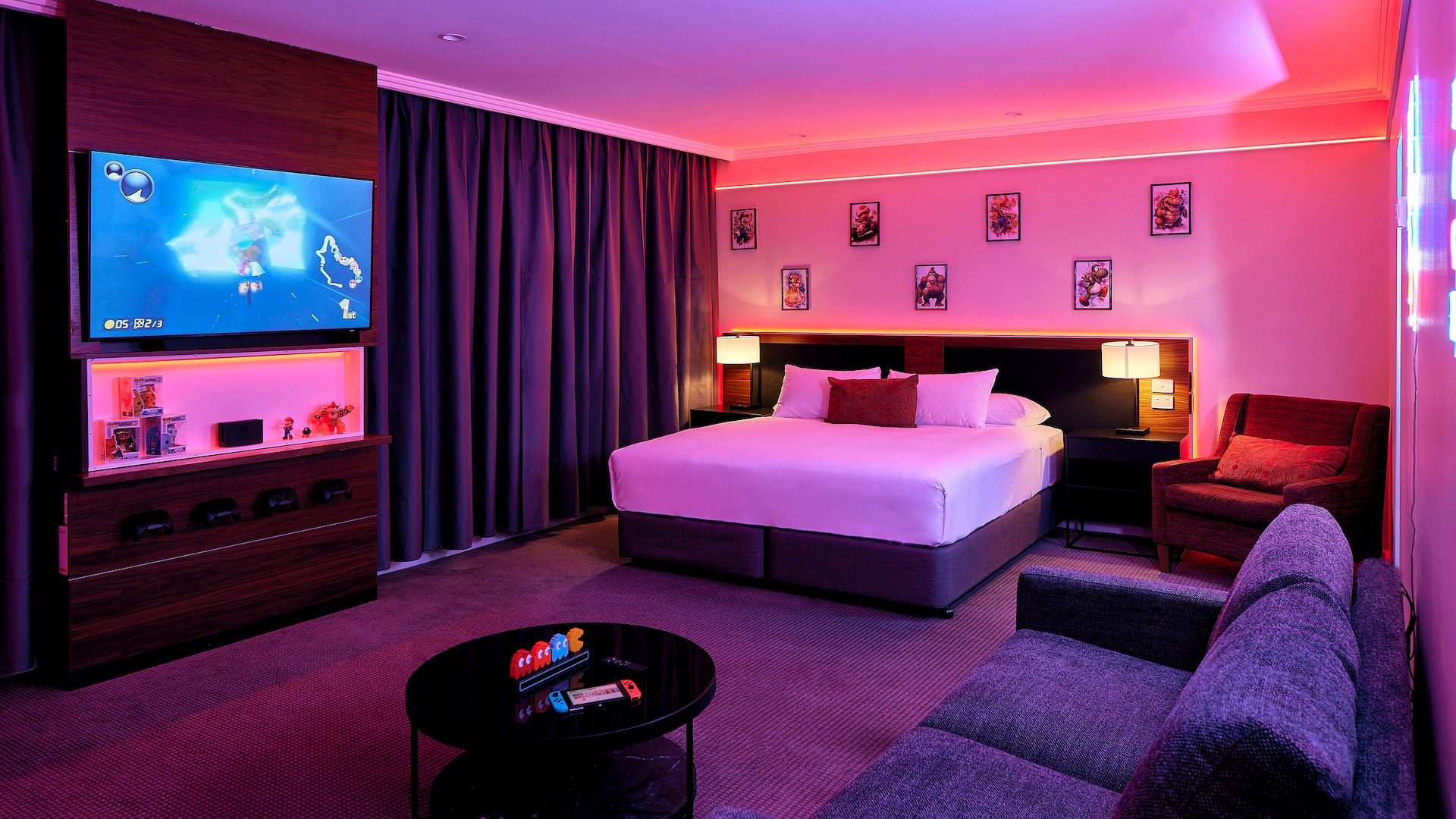 Level Up Your Stay: You Can Now Book a Night (or Week) at Melbourne's First Gaming-Themed Hotel Room