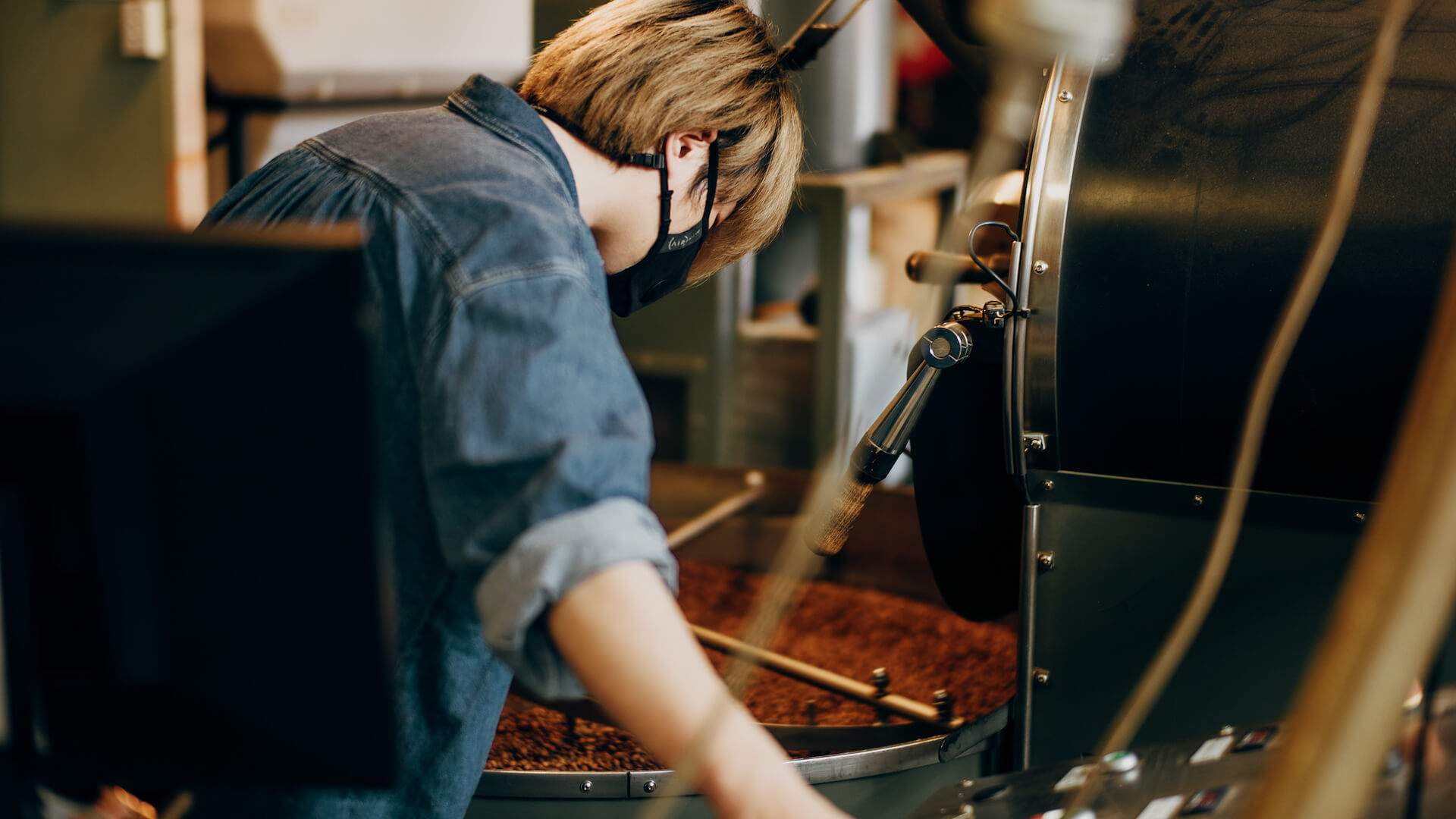 Coffee roasting at Wide Open Road - home to some of the best coffee Melbourne