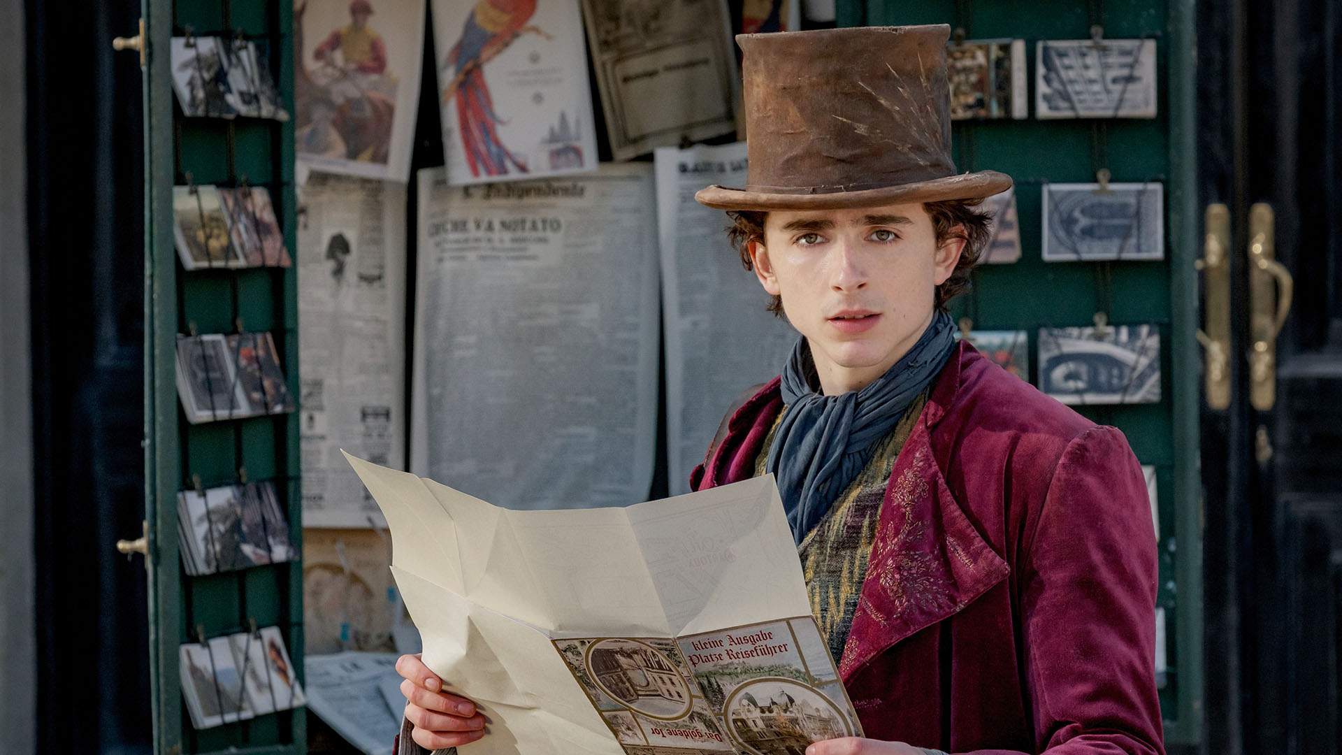 Timothée Chalamet and Hugh Grant Tell the Chocolatier's Origin Story in the Candy-Coloured New 'Wonka' Trailer