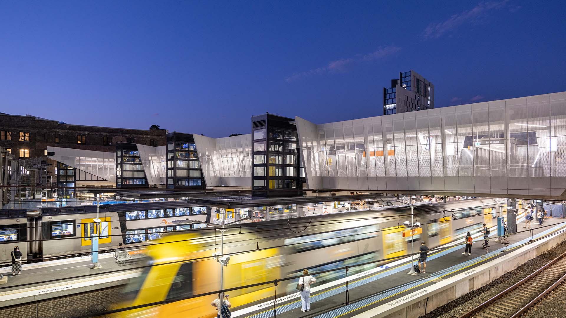 Redfern Station, aerial shot. 