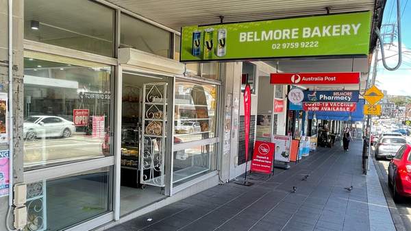 Exteriors of Belmore Continental bakery.