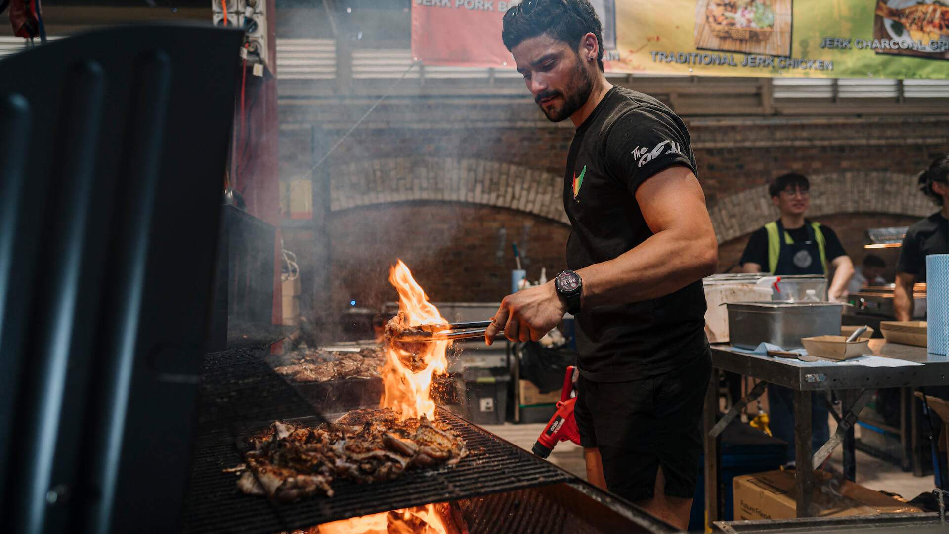 barbecue meat at Queen Victoria Market - Summer Night Market.