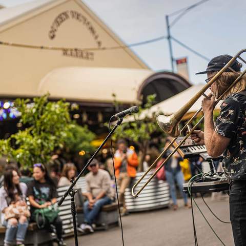 Live music at Queen Victoria Market - Summer Night Market.