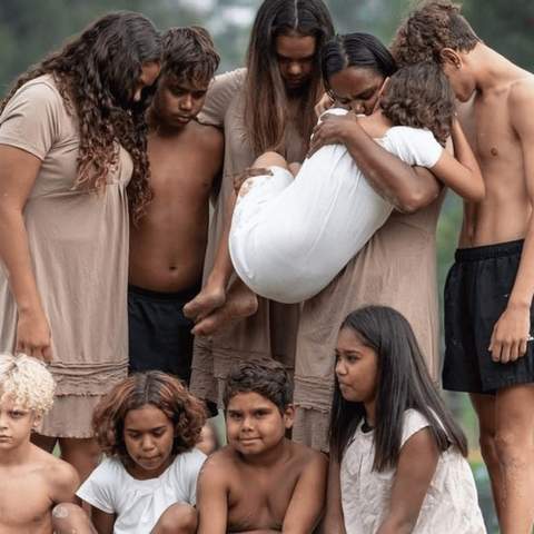 A photo of the Dusty Feet Mob.