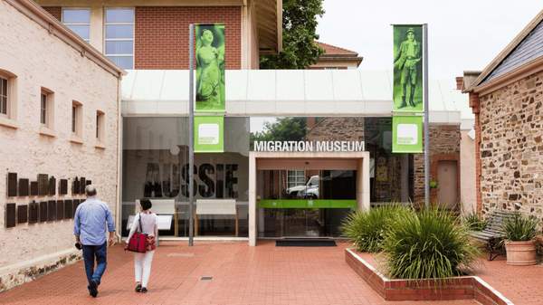 An exterior shot of the Migration Museum in Adelaide.