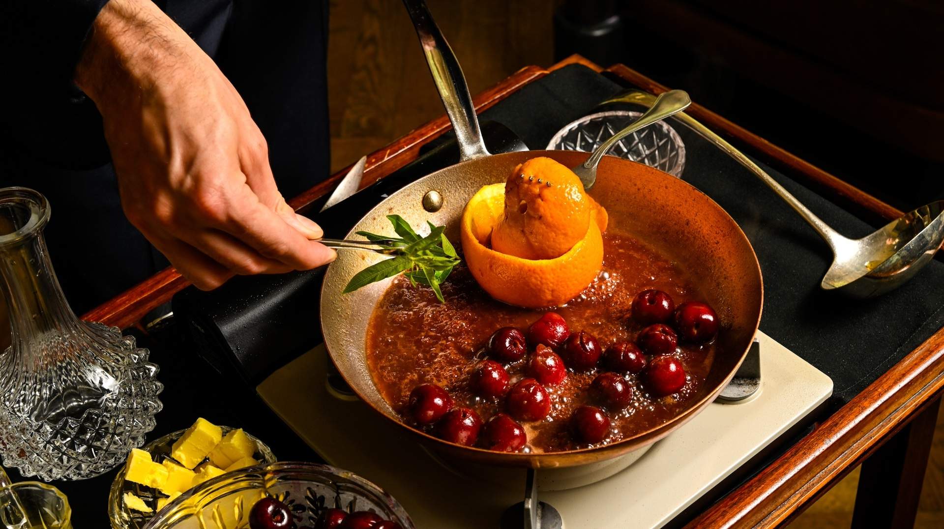 Cherries Jubilee at Gimlet