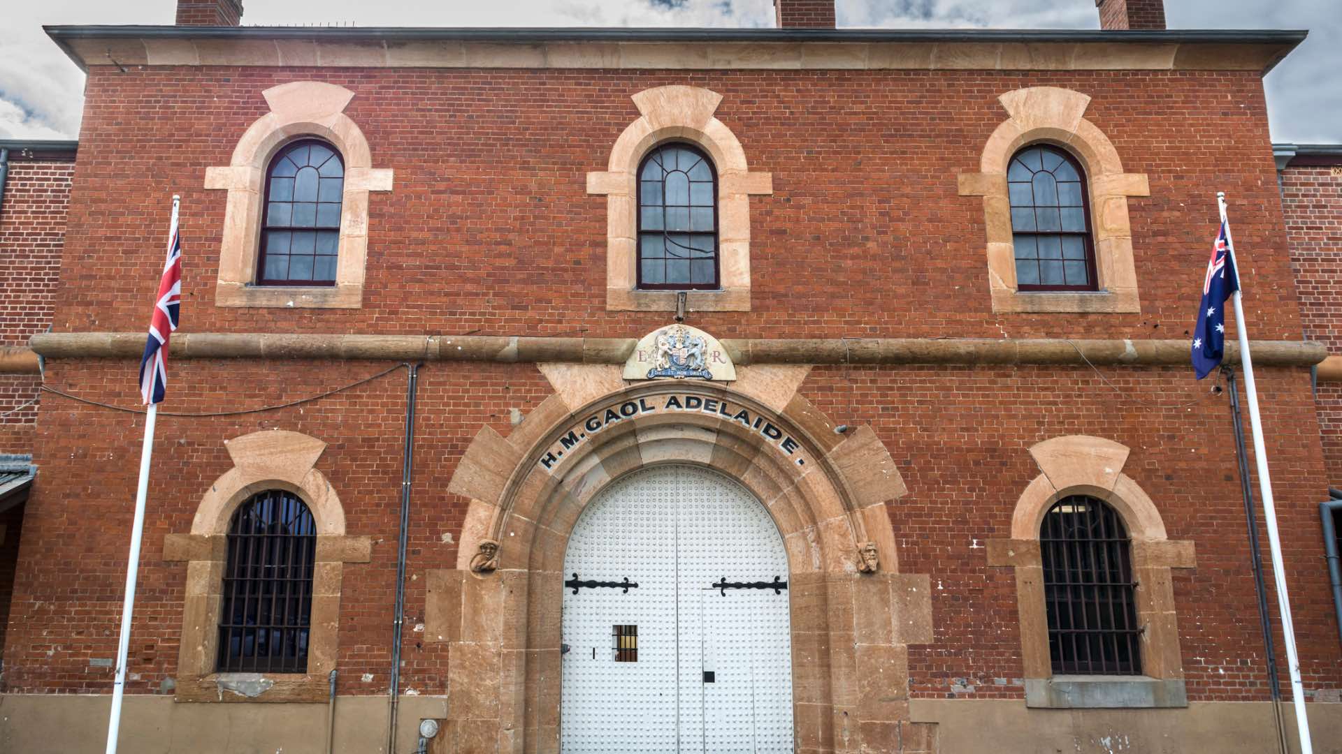 An exterior shot of the Adelaide Gaol.