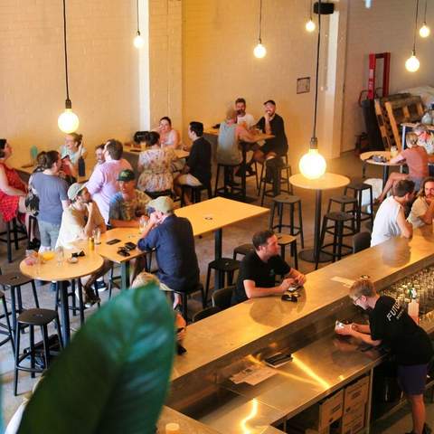 Interiors of Future Brewing in St Peters. 