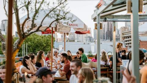 Johnny's Green Room Rooftop bar in Carlton