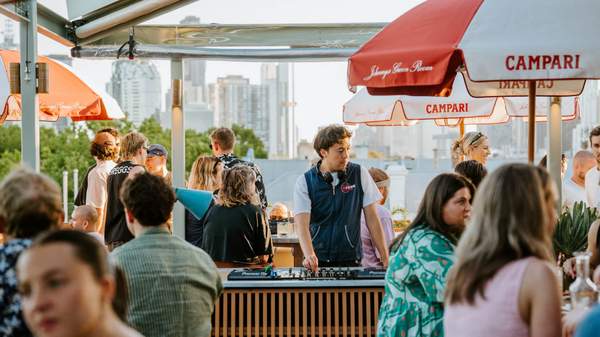 Johnny's Green Room Rooftop bar in Carlton