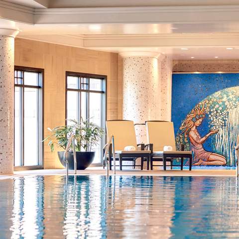 Pool and Spa at the park Hyatt Hotel - home to one of the best spas in Melbourne.