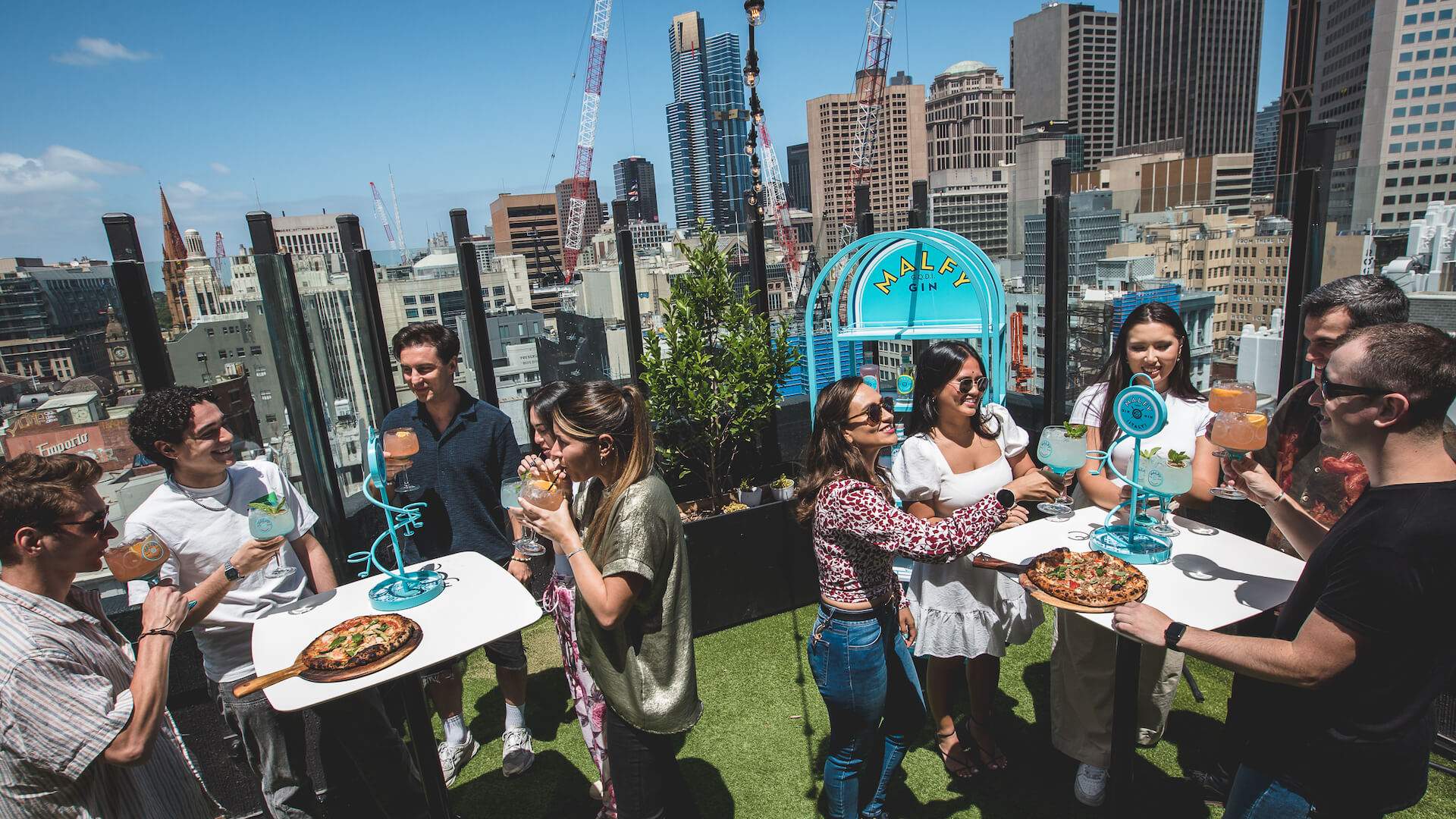World Pizza Day at Blossome Rooftop Bar in melbourne CBD