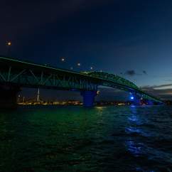 Auckland Harbour Bridge Light Show for Lunar New Year 2024