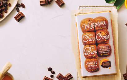 Background image for Whittaker's Is Releasing a Limited-Edition Easter Chocolate Inspired by the Humble Hot Cross Bun