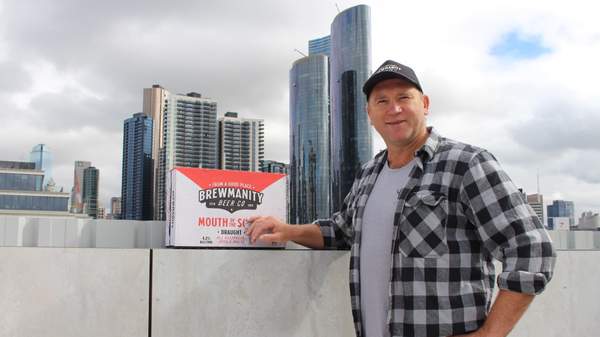 David Neitz at Brewmanity brewery bar rooftop in South Melbourne