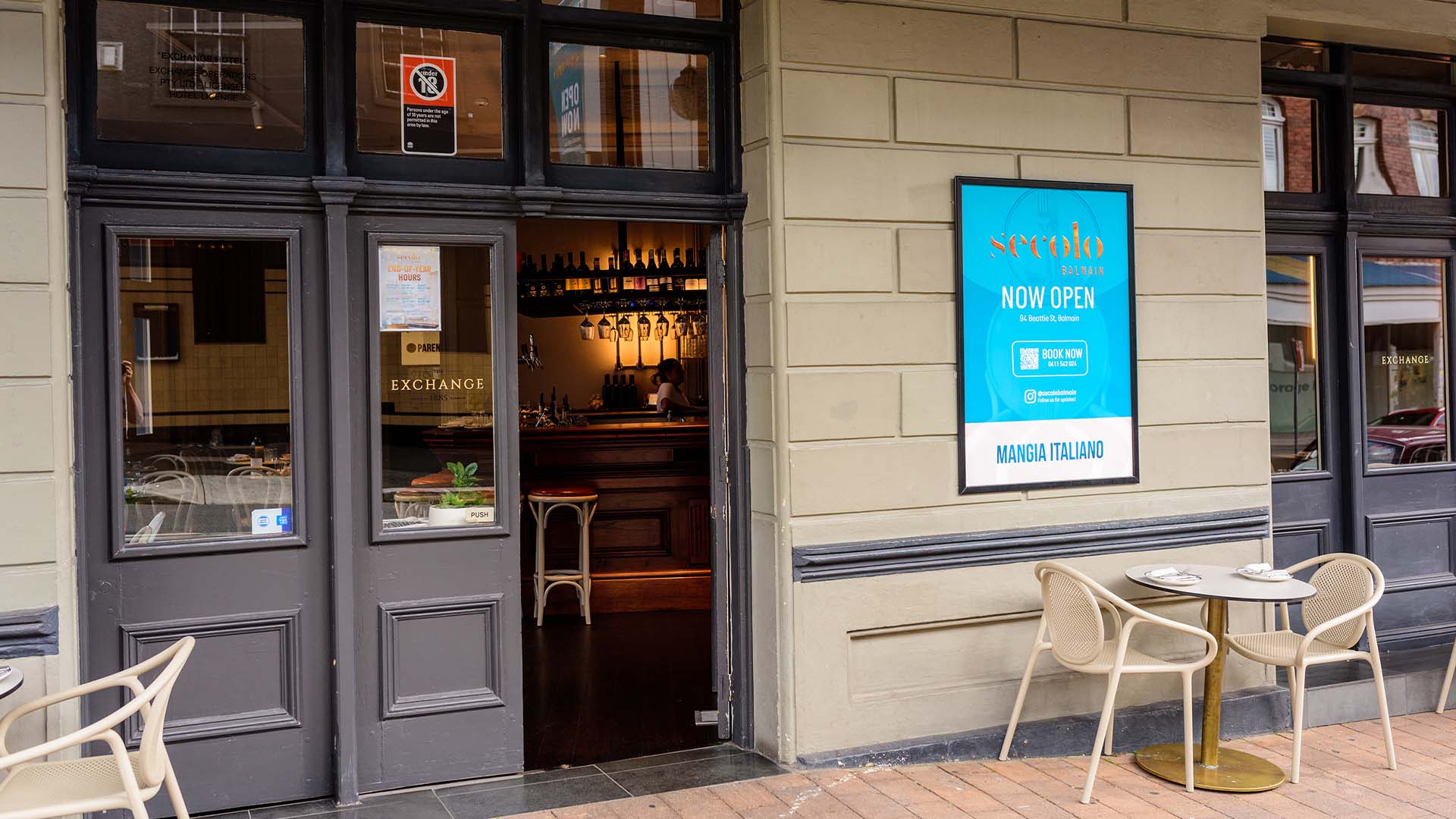 Inner-City Italian Diner Secolo Has Reopened as a Pop-Up at The Exchange Hotel in Balmain