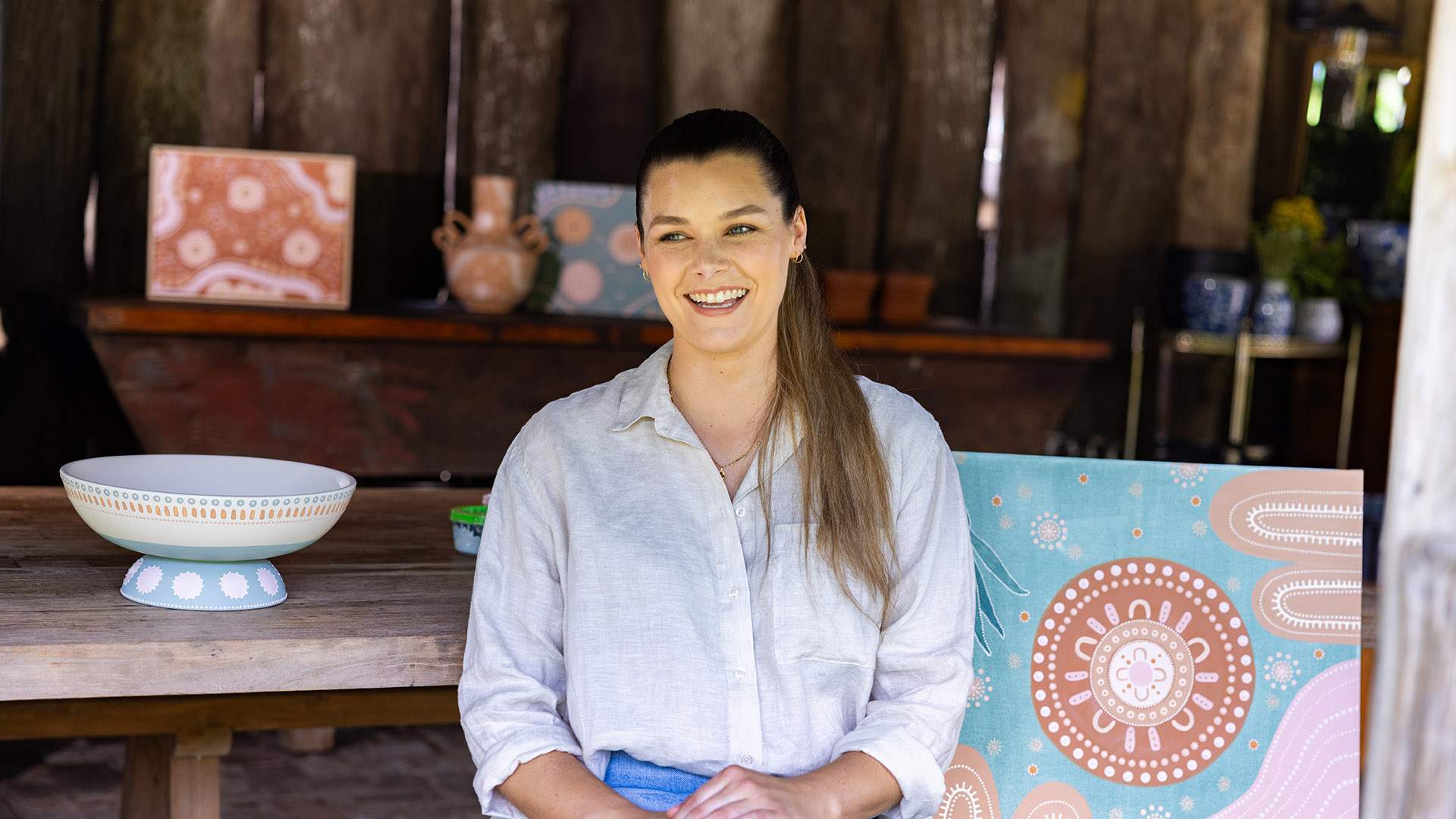 Kmart Has Teamed Up with Dharug and Darkinjung Artist Kyralee Shields on a New Homewares Range
