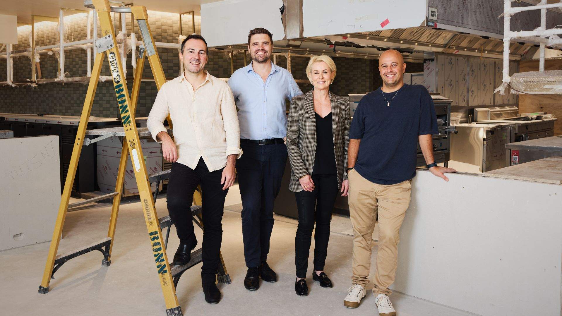 Paolo Saccone, Neil Leo, Lisa Hobbs and Sebastien Lutaud from Etymon Projects.