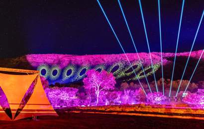Background image for 'Parrtjima — A Festival in Light' Is Back in the Red Centre for 2024 — and This Is What It Looks Like