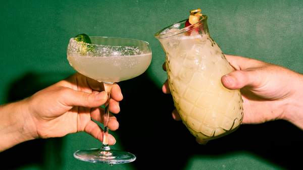 Drinks from Melbourne's The Happy Mexican's first Sydney venue at the Lansdowne Hotel. 