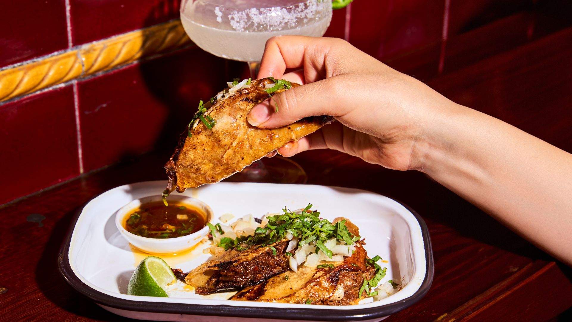 $2 tacos from Melbourne's The Happy Mexican's first Sydney venue at the Lansdowne Hotel. 