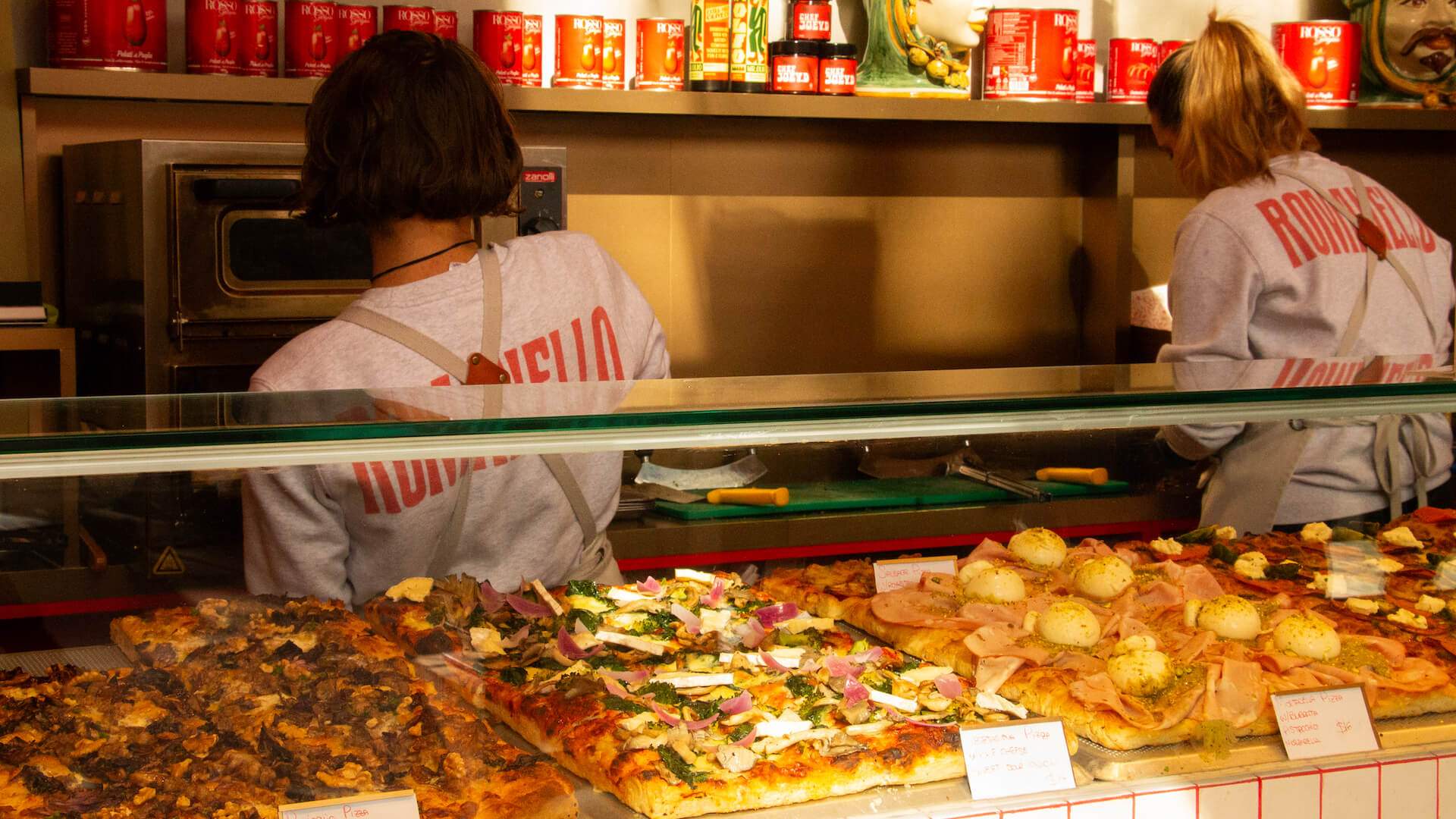 Romanello takeaway pizza and sandwiches - Queen Victoria Market