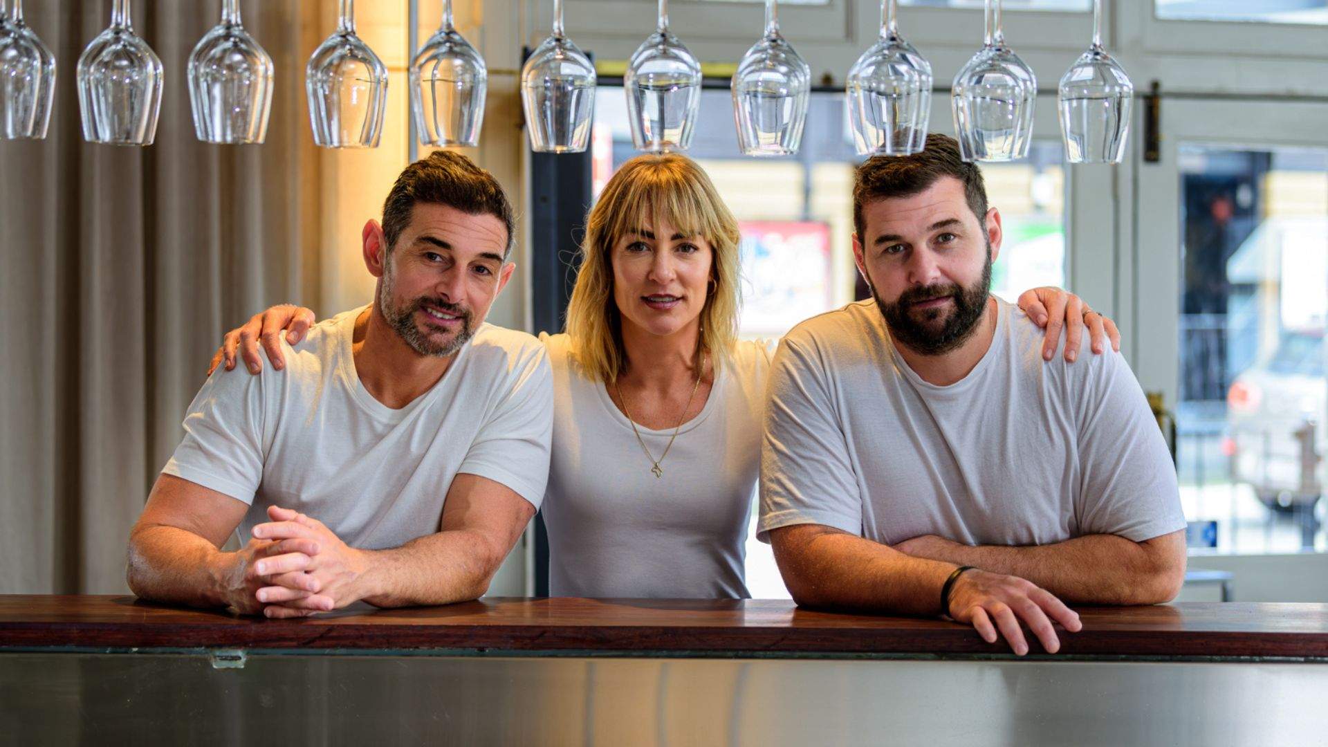 Owners Anthony, Tanja and Robert Arienzale pictured at Secolo Balmain. 