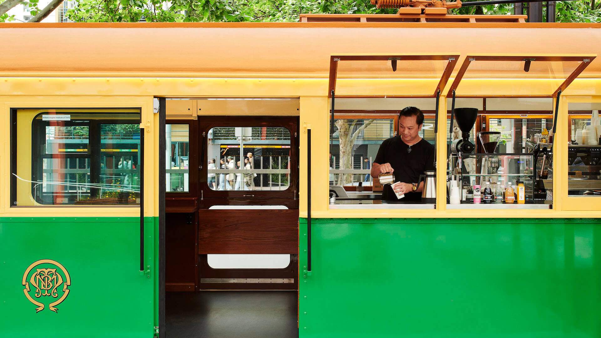 Now Open: William Angliss Students Are Slinging $3.60 Coffees From a Vintage Tram in the CBD