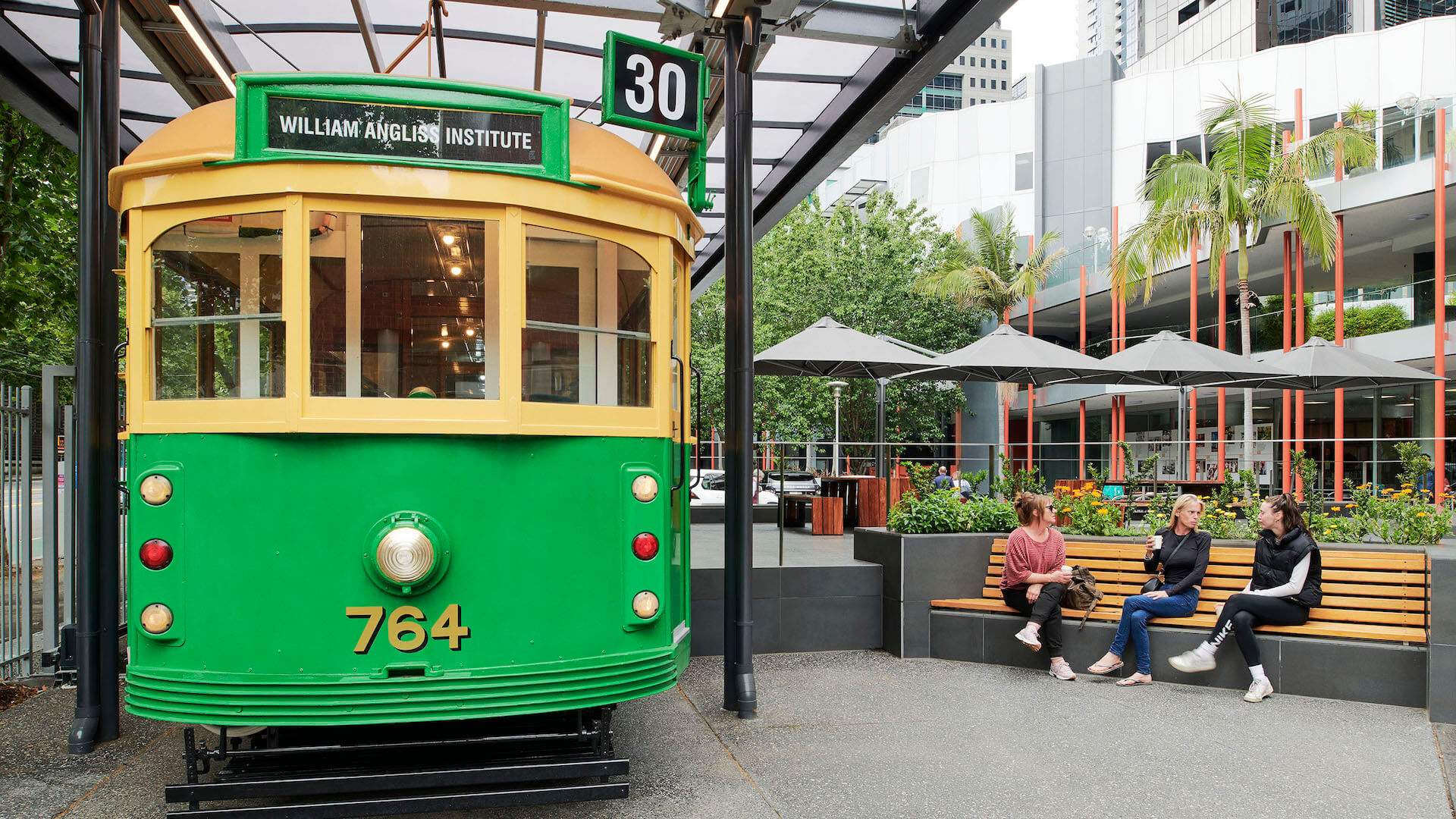 William Anglis Tram Cafe in Melbourne's CBD