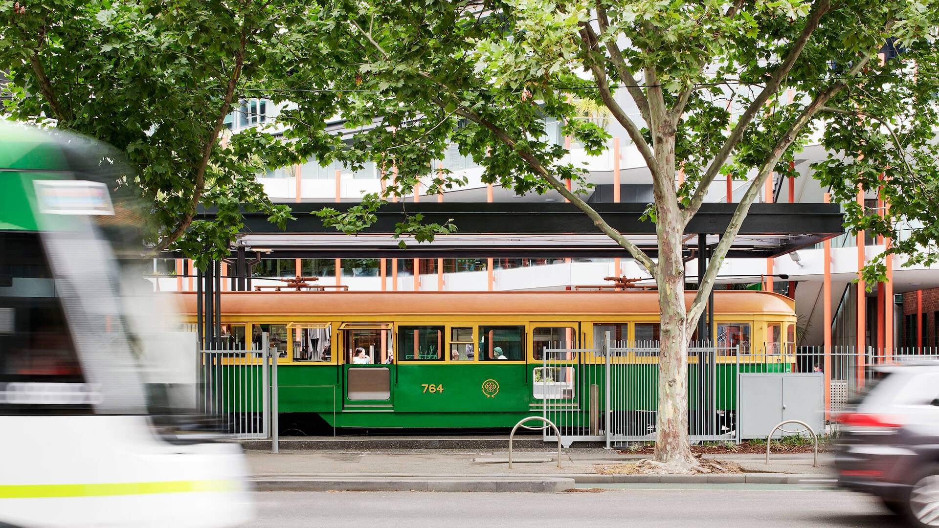 William Anglis Tram Cafe in Melbourne's CBD