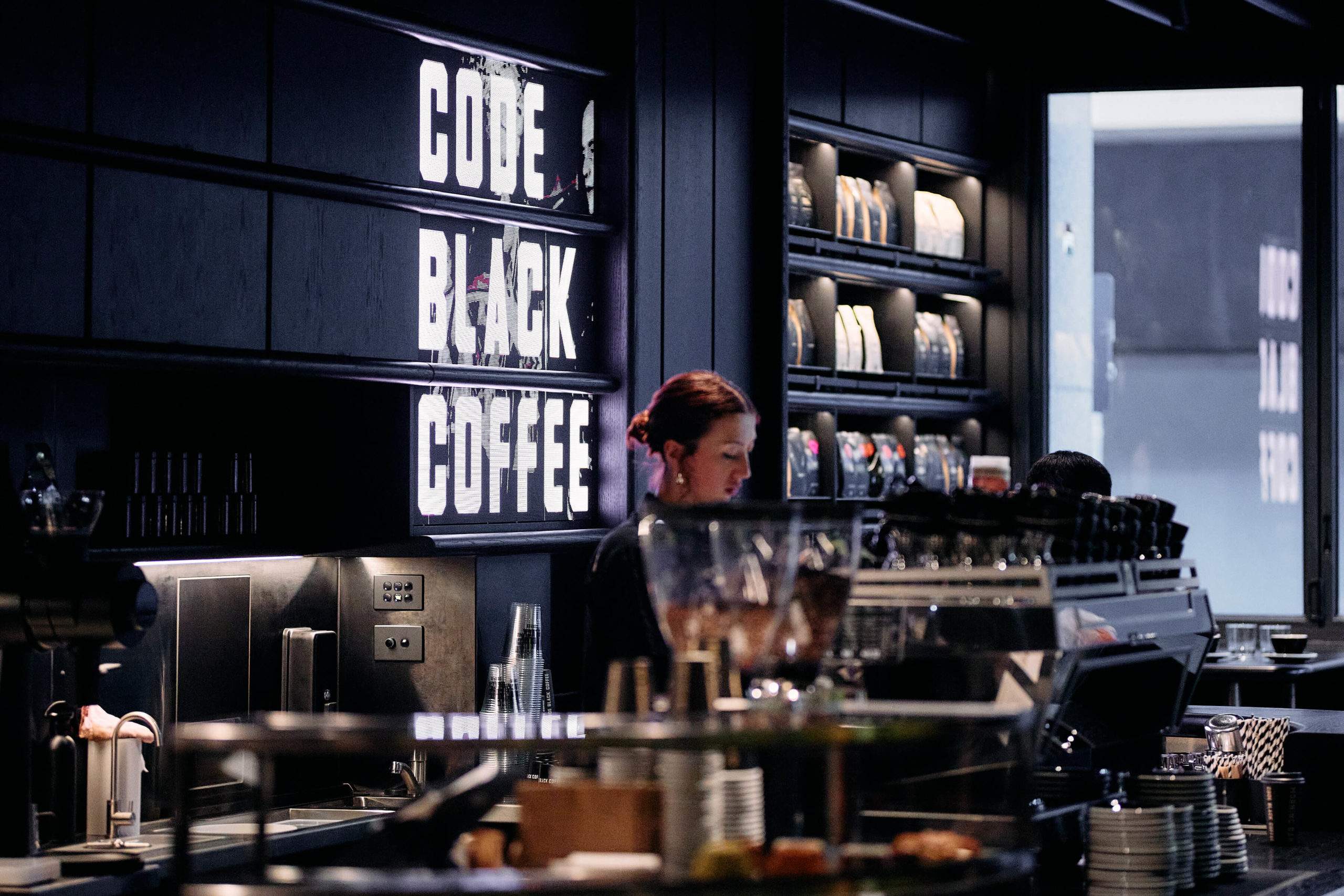 Code Black Coffee Morning Bar in Melbourne CBD