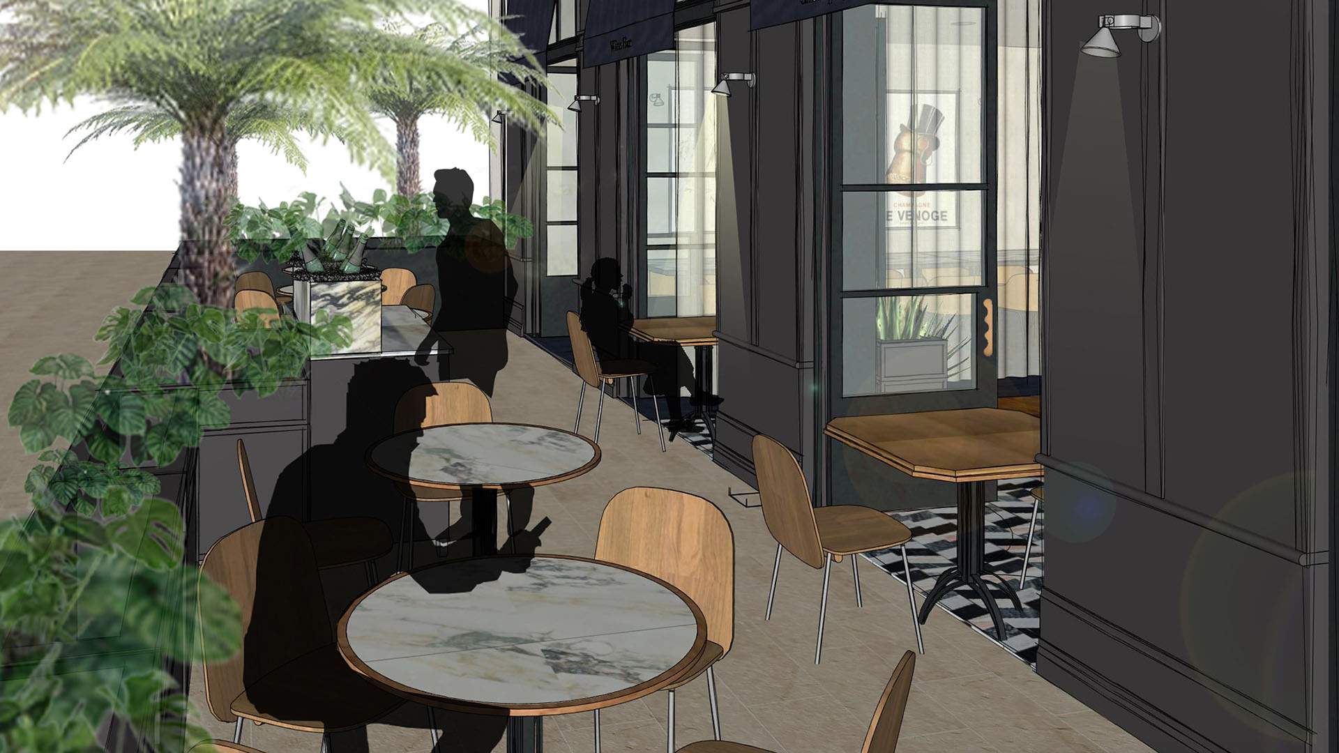 Coming Soon: Pompette Is the New French Restaurant and Champagne Bar That's Opening at Queen's Wharf